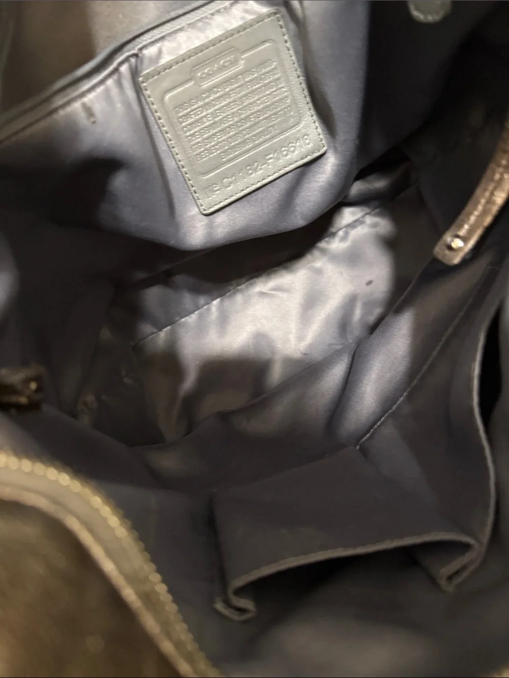 Coach stylish metallic